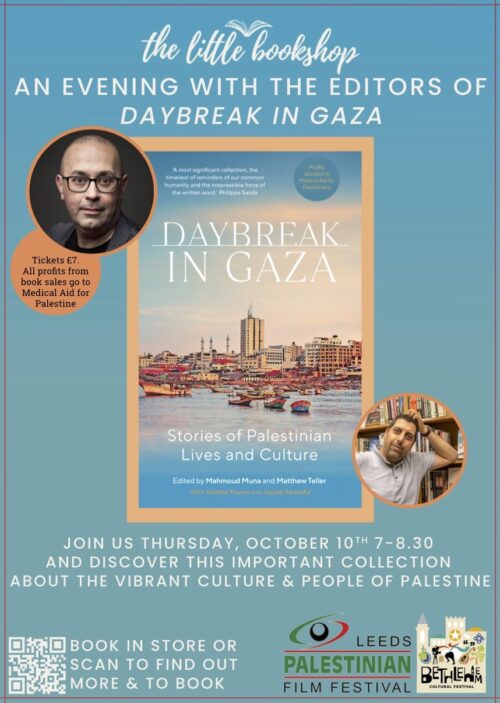 Daybreak in Gaza book launch poster